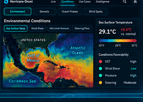 Hurricane Onset Basin Conditions View